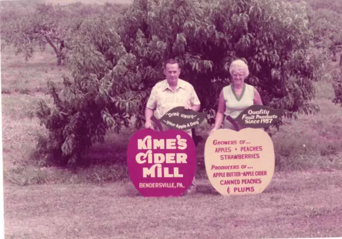 Founders of Kime's Cider Miller, Robert and Cora Kime